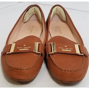 Kate Spade Tan Leather Women's Flats Sz 8.5